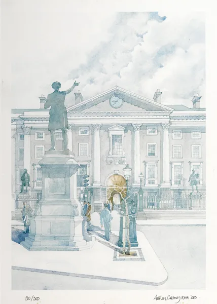 Arthur Gibney, TRINITY COLLEGE, 1988, colour print; (no.50 from an edition of 300)