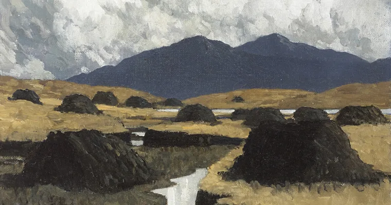 A KERRY BOG by Paul Henry, 1934-1935, oil on canvas, sold Feb 2016