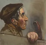Seán Keating, A STUDY OF DUSTMAN REILLY FOR THE KEY MEN