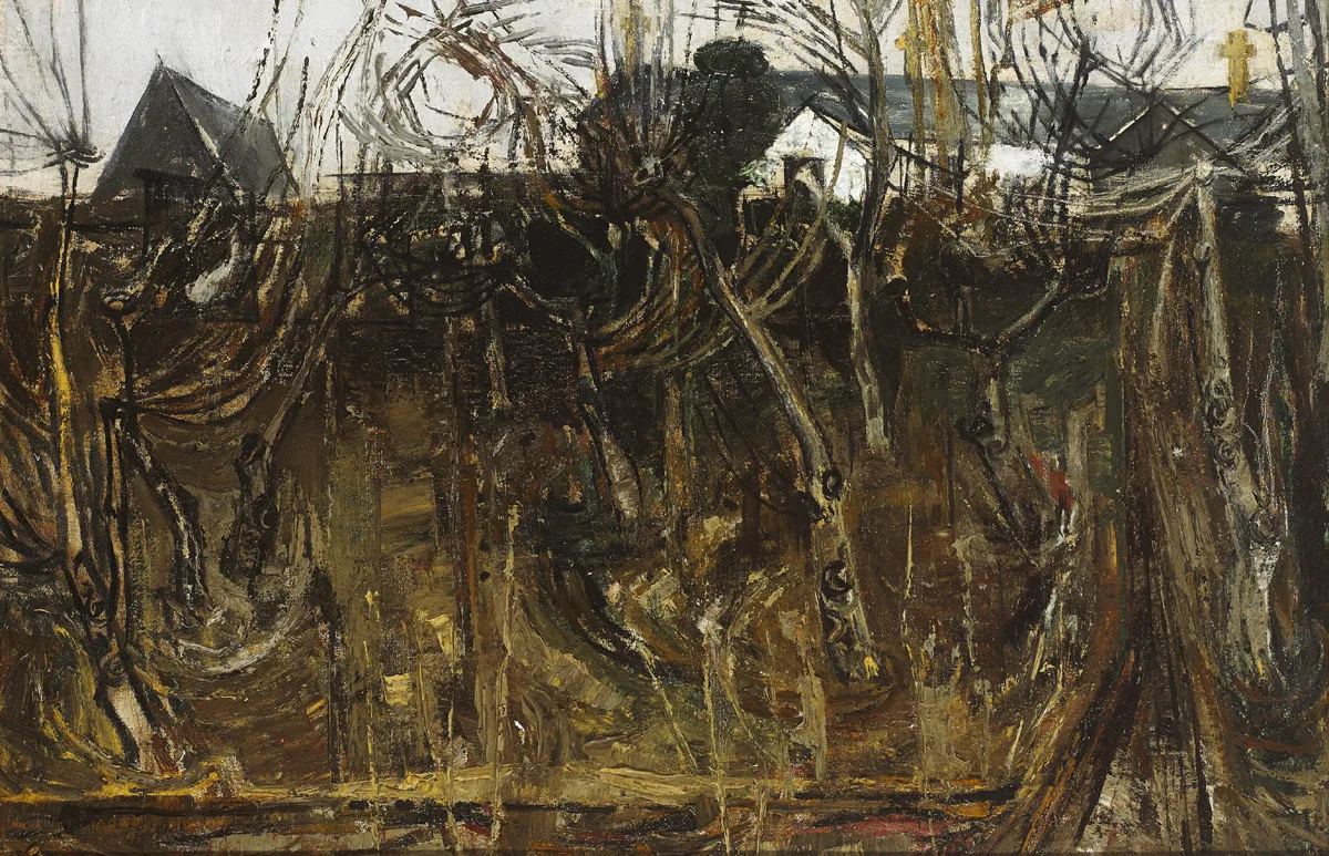 THE OLD ORCHARD by Basil Blackshaw, 1956, oil on canvas, offered Feb 2016