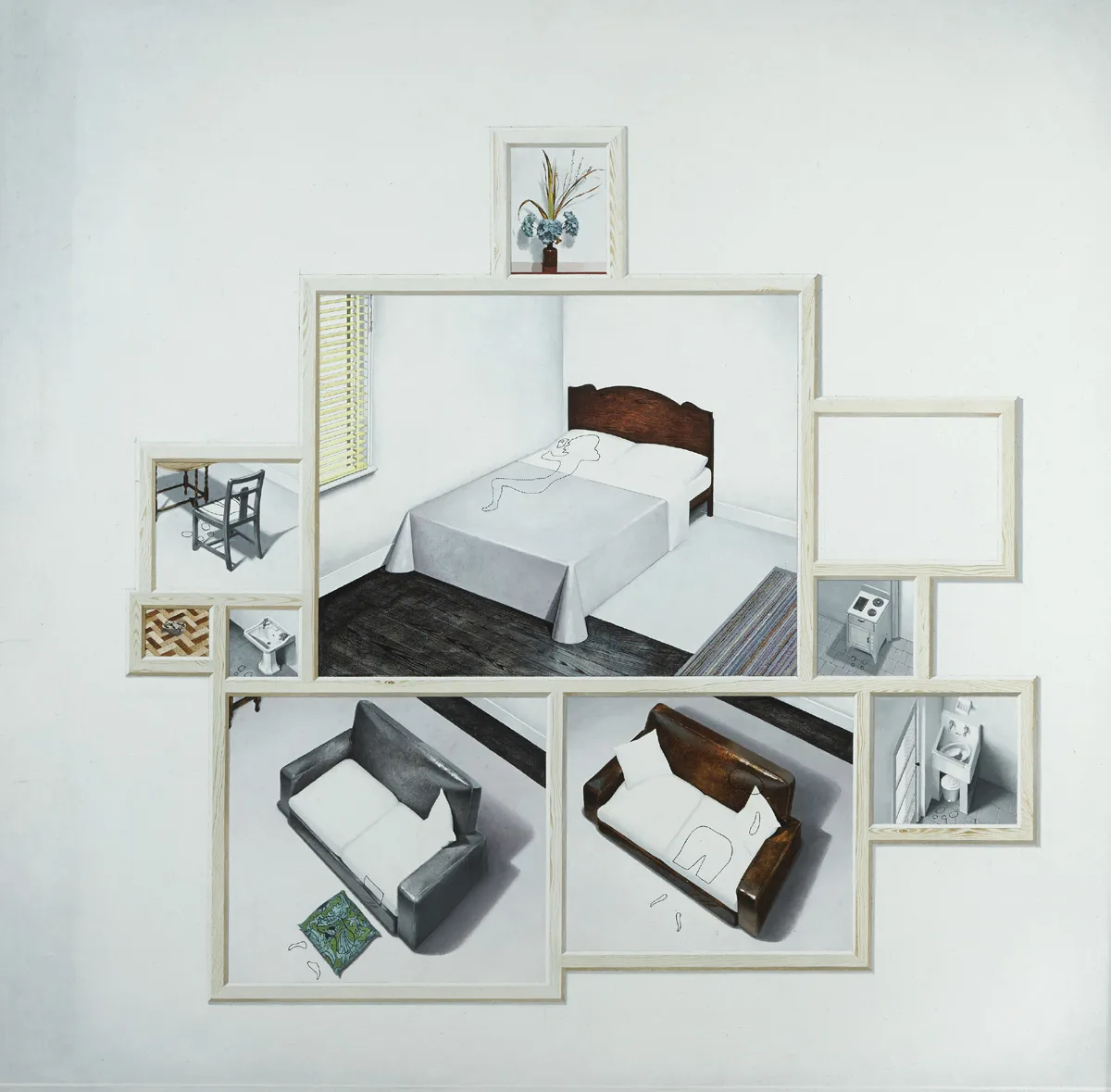 ANNE'S DAY by Colin Harrison, oil on canvas laid on board, offered Feb 2016
