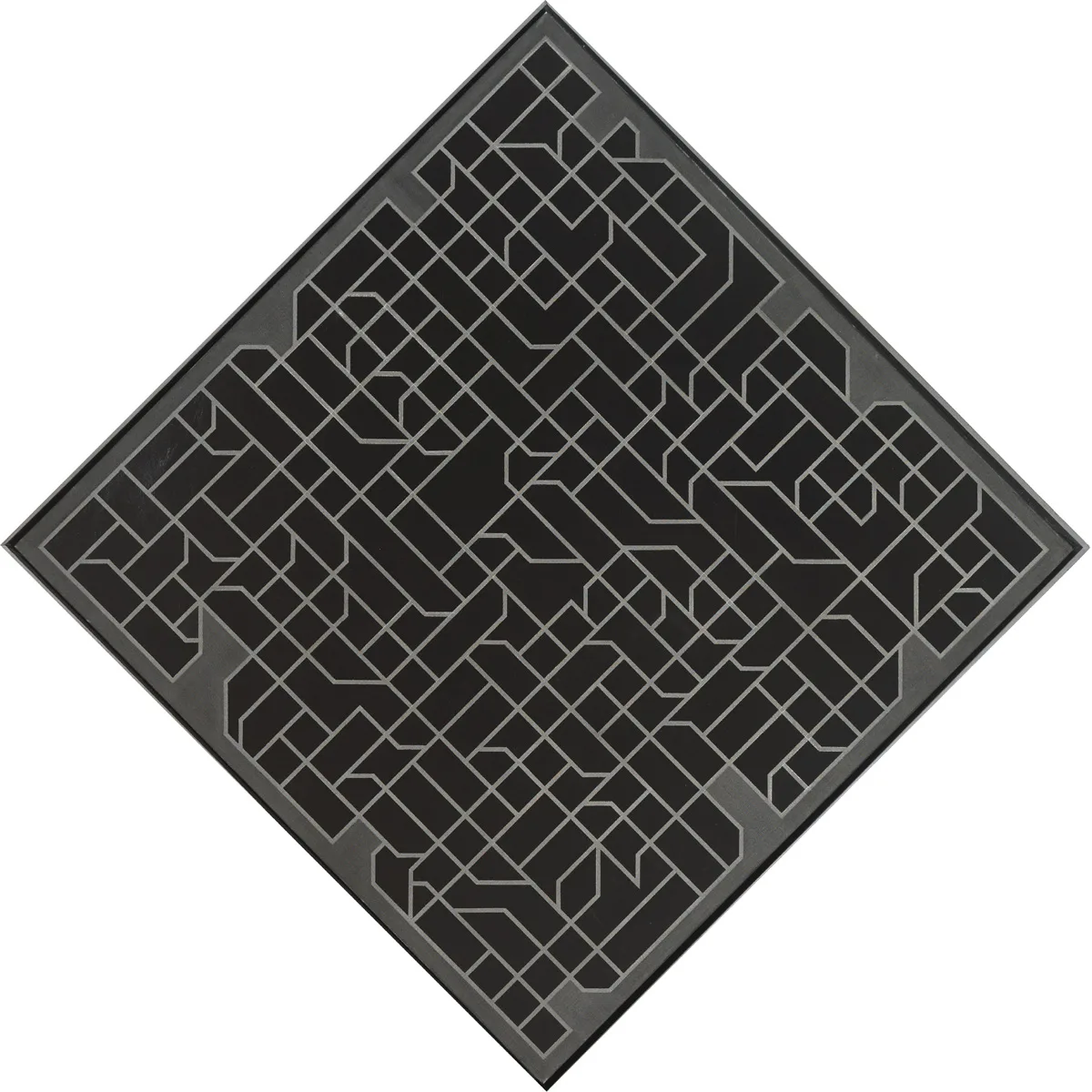 Roy Johnston, INTERSECT 2, 1982, acrylic on canvas