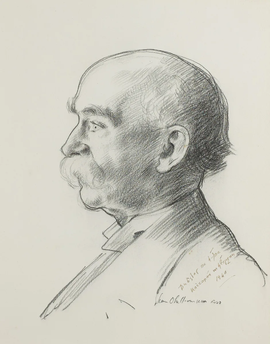 DOUGLAS HYDE by Seán O'Sullivan, 1940, pencil, offered Feb 2016