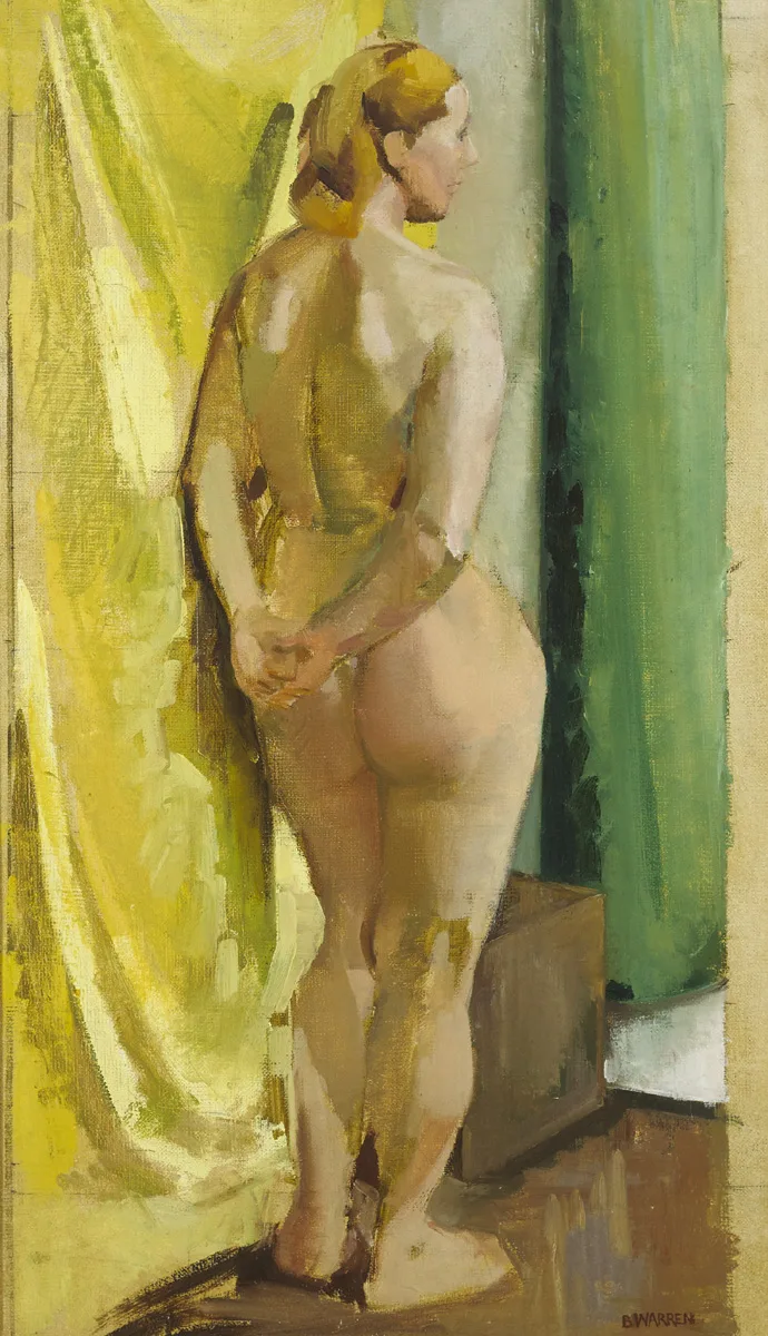 NUDE by Barbara Warren, oil on canvas, offered Feb 2016