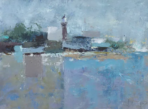 Andrew Hood, THE LIGHTHOUSE, oil on board