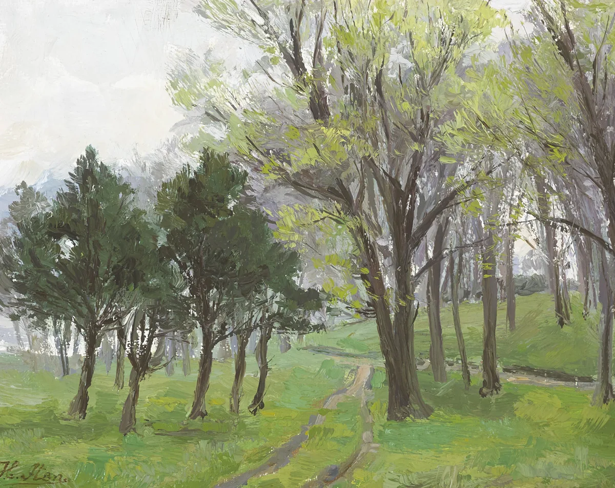 BELVOIR PARK, BELFAST by Hans Iten, oil on board, offered Feb 2016