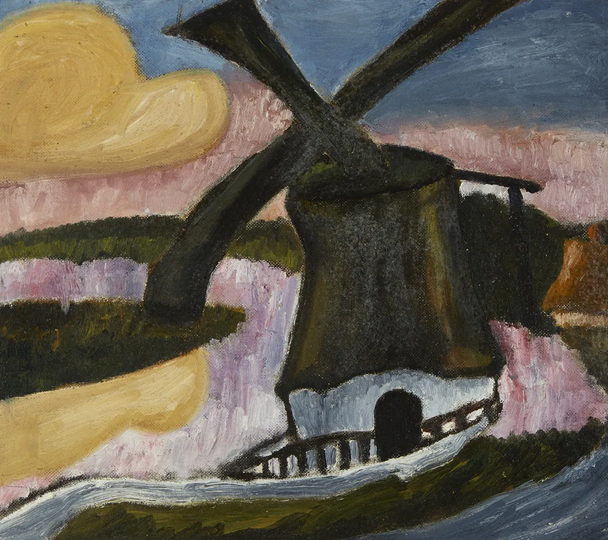 Christy Brown, WINDMILL, oil on board