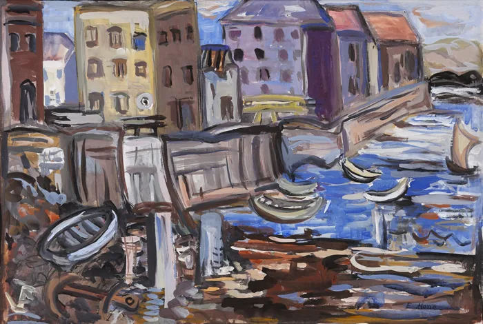YOUGHAL by Evie Hone, gouache, sold Nov 2015