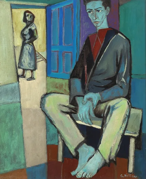 Gerard Dillon, PORTRAIT OF DAN O'NEILL, 1952, oil on canvas