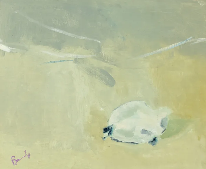 OYSTER SHELL by Charles Brady, 1994, oil on linen, sold Nov 2015