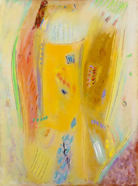 Tony O'Malley, HARVEST LIGHT, 1991, oil on board