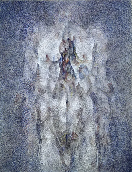 Louis le Brocquy, BEING [734], 2000, oil on canvas