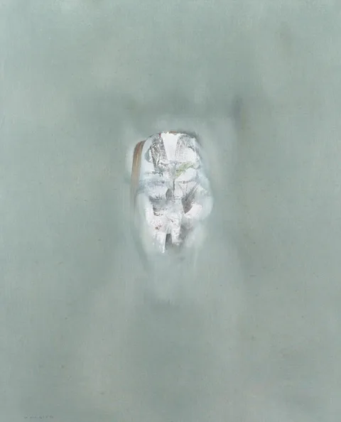 Louis le Brocquy, ANCESTRAL HEAD, 1965, oil on canvas