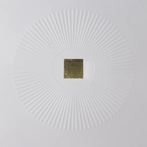 UNTITLED I (FROM MEDITATIONS) by Patrick Scott, 2007, carborundum with gold leaf; (no. 18 from an edition of 50), sold Nov 2015