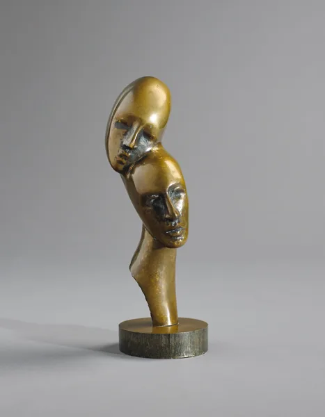 MIND GAMES by Rowan Gillespie, 1984, bronze; (no. 1 from an edition of 9), sold Nov 2015