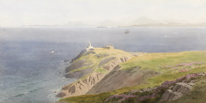 DUBLIN BAY by Joseph William Carey, 1902, watercolour, sold Nov 2015