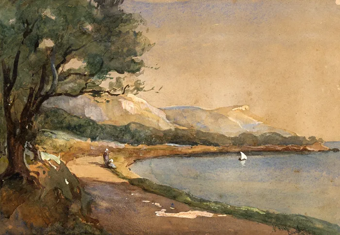 Nathaniel Hone, VOYAGE, FRANCE, 1873, watercolour