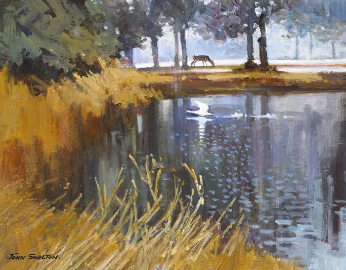 PHOENIX PARK, DUBLIN by John Skelton, oil on board, offered Nov 2015