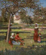 Aloysius C. OKelly, BRETON FIGURES IN AN ORCHARD