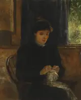 John Butler Yeats, PORTRAIT OF 'LILY' (SUSAN MARY) YEATS BY HER FATHER AT BEDFORD PARK, LONDON