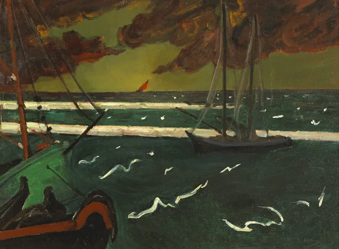THE STORM by Grace Henry, oil on canvas, sold Sep 2015