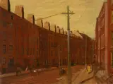 Harry Kernoff, GEORGIAN HOUSES [HARCOURT ST.], DUBLIN