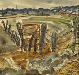 Nano Reid, VIEW FROM THE MARSH ROAD LOOKING TOWARDS GREENHILL'S COLLEGE, DROGHEDA