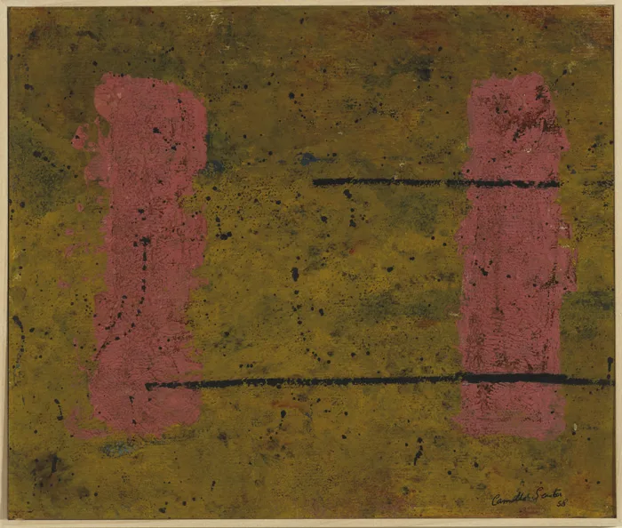 UNTITLED by Camille Souter, 1958, oil on paper, offered Sep 2015