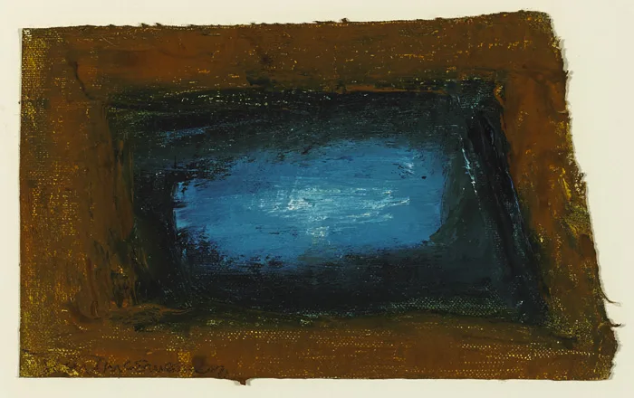BLUE POOL by Seán McSweeney, 2000, oil on unstretched canvas, sold Sep 2015