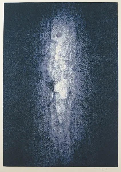 HUMAN IMAGE IX by Louis le Brocquy, 2005, silkscreen; (no. 9 from an edition of 75), sold Sep 2015