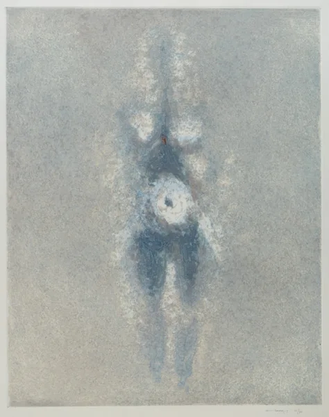 HUMAN IMAGE by Louis le Brocquy, 1999, carborundum; (no. 22 from an edition of 35), sold Sep 2015