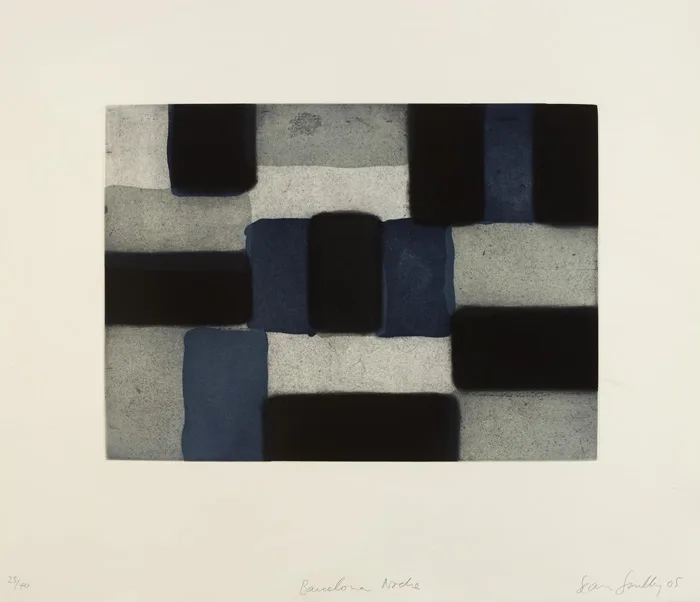 BARCELONA NOCHE by Sean Scully, 2005, aquatint; (no. 23 from an edition of 40), sold Sep 2015