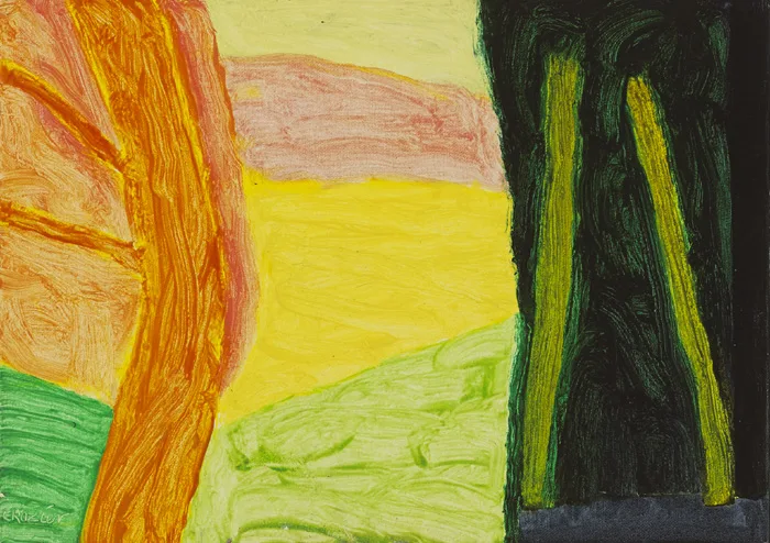 THE WOOD by William Crozier, oil on canvas, sold Sep 2015