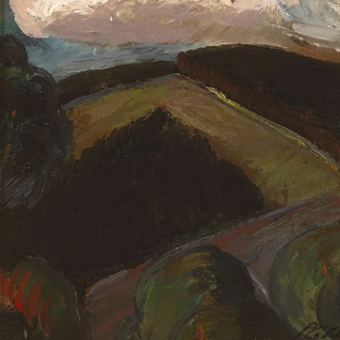 Peter Collis, WICKLOW LANDSCAPE, oil on board