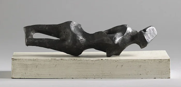 BIRTH NO. 2 by Brian King, 1962, lead; (unique); on painted wooden base, offered Sep 2015