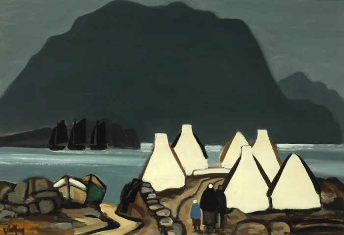ACHILL SOUND by Markey Robinson, oil on board, sold Sep 2015