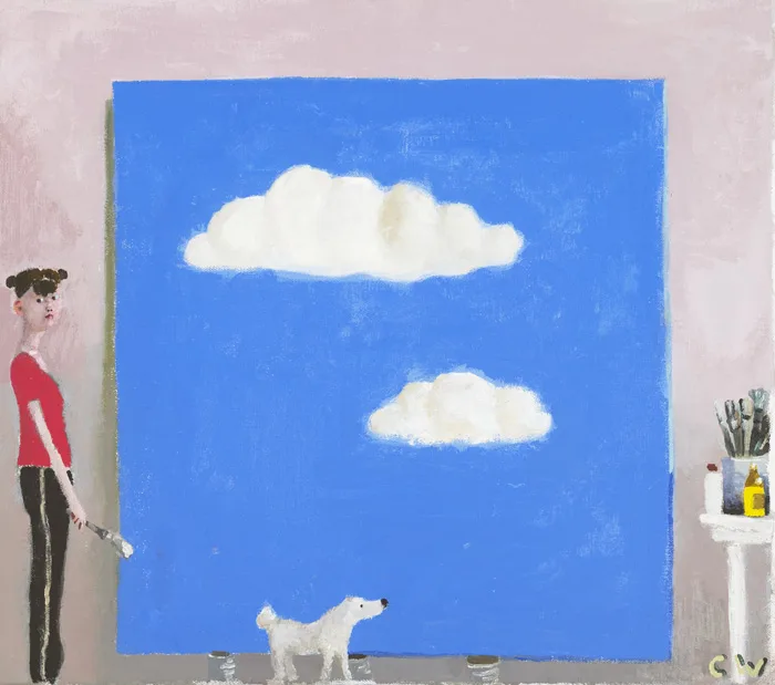 SIMPSON'S CLOUDS by Charles Williams, 2002, oil on canvas, sold Mar 2015