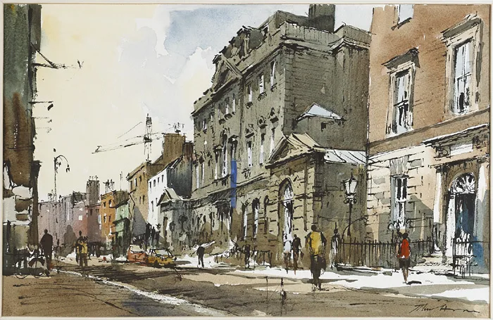 John Hoar, POWERSCOURT HOUSE, DUBLIN, watercolour