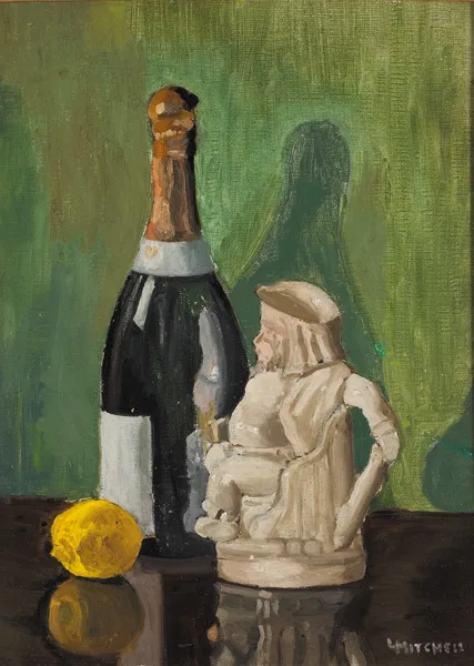 Lillias Mitchell, LILIAN DAVIDSON'S TOBY JUG, c.1936, oil on canvas laid on board