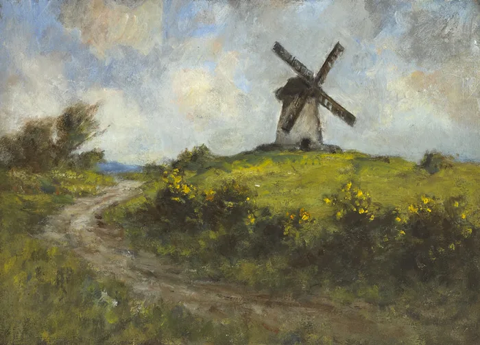 FELTRIM, COUNTY DUBLIN by John Crampton Walker, oil on canvas board, offered Mar 2015
