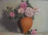 Gerald J. Bruen, ROSES IN A TERRACOTTA VASE