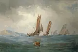 John Faulkner, SCHOONERS IN A SEASCAPE