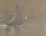 HARBOUR SCENE, BRITTANY, Whyte's 2015