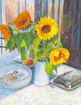 James O'Halloran, JUG OF SUNFLOWERS, TABLETOP