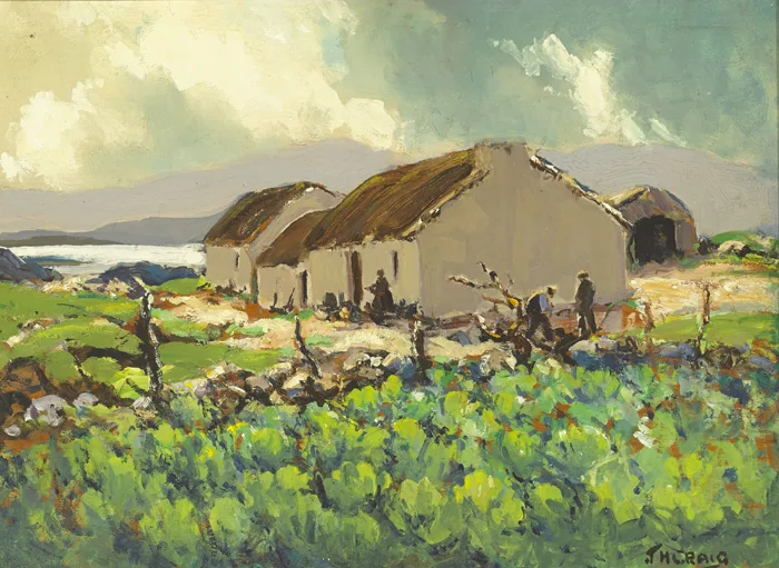 James Humbert Craig, CABBAGE PATCH, DONEGAL, oil on board