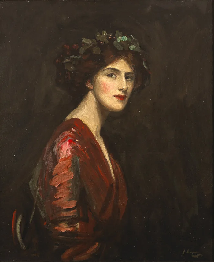 A BACCHANTE by John Lavery, 1910, oil on canvas, sold May 2015