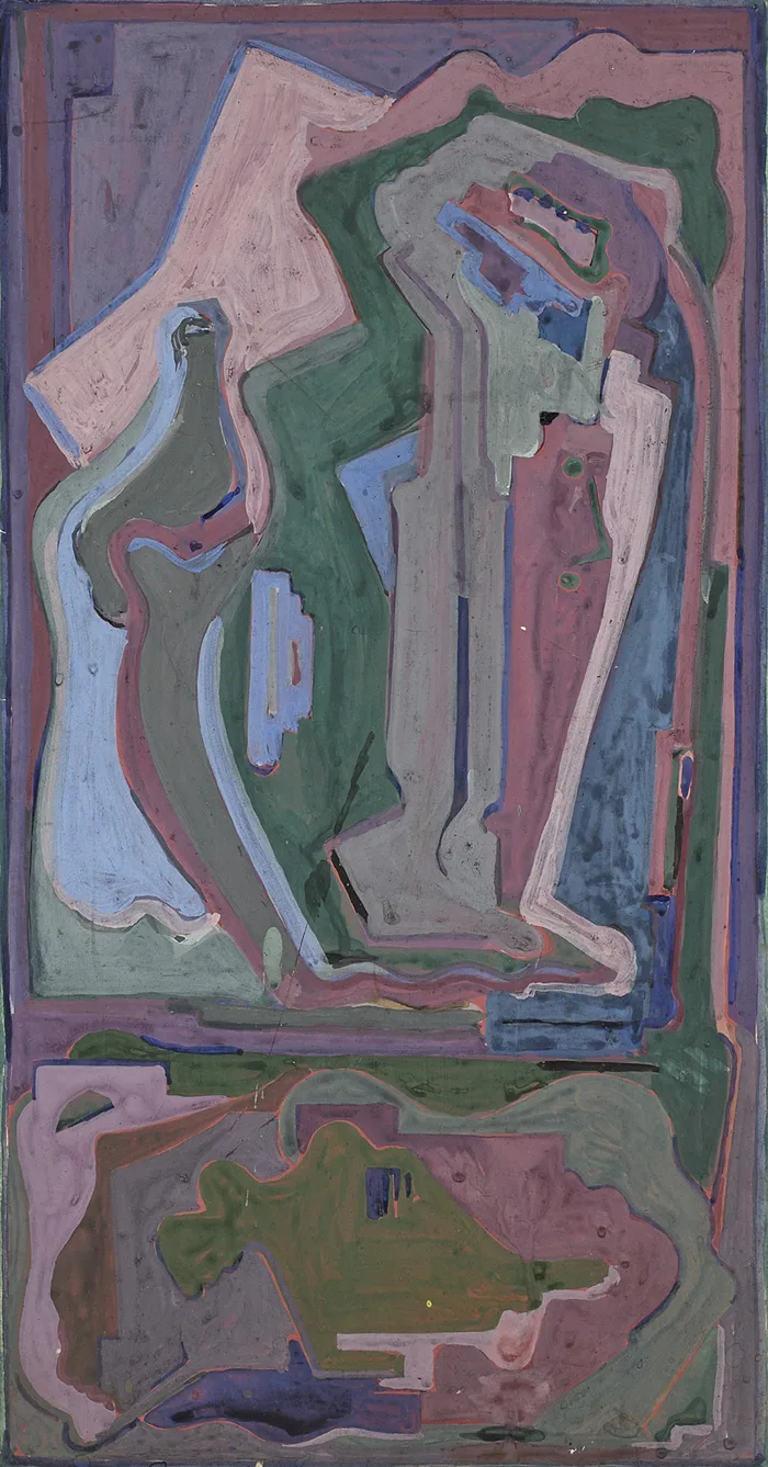 Evie Hone, ABSTRACT FORMS, gouache