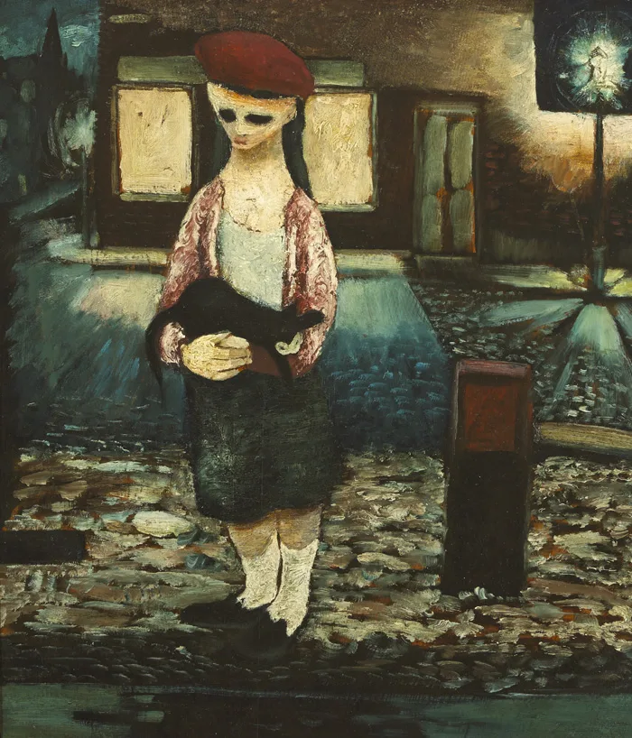 Daniel O'Neill, INDECISION, c.1950, oil on board