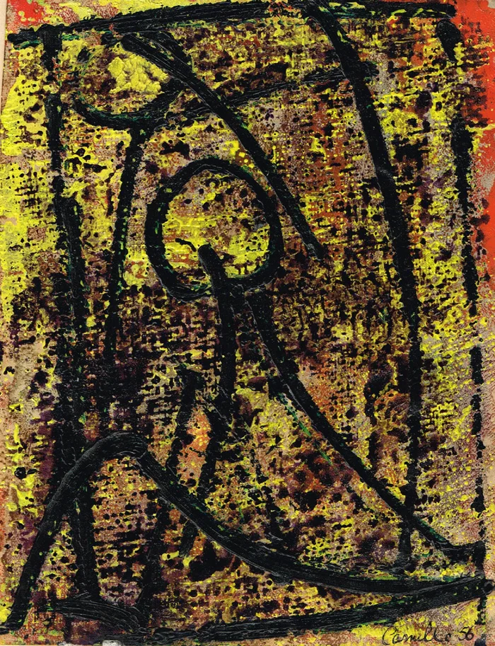 UNTITLED by Camille Souter, 1956, oil on paper, sold May 2015
