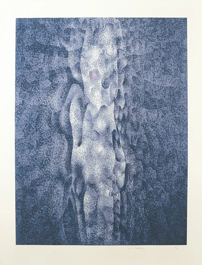 HUMAN IMAGE X by Louis le Brocquy, 2005, silkscreen; (no. 7 from edition of 75), sold May 2015